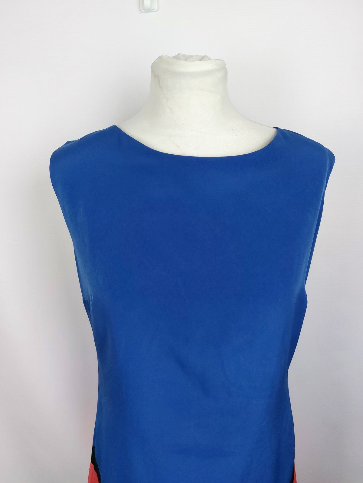 EK5049 Damen Kleid von ayhan, blau/rot, Gr. XL (fällt kleiner aus)1