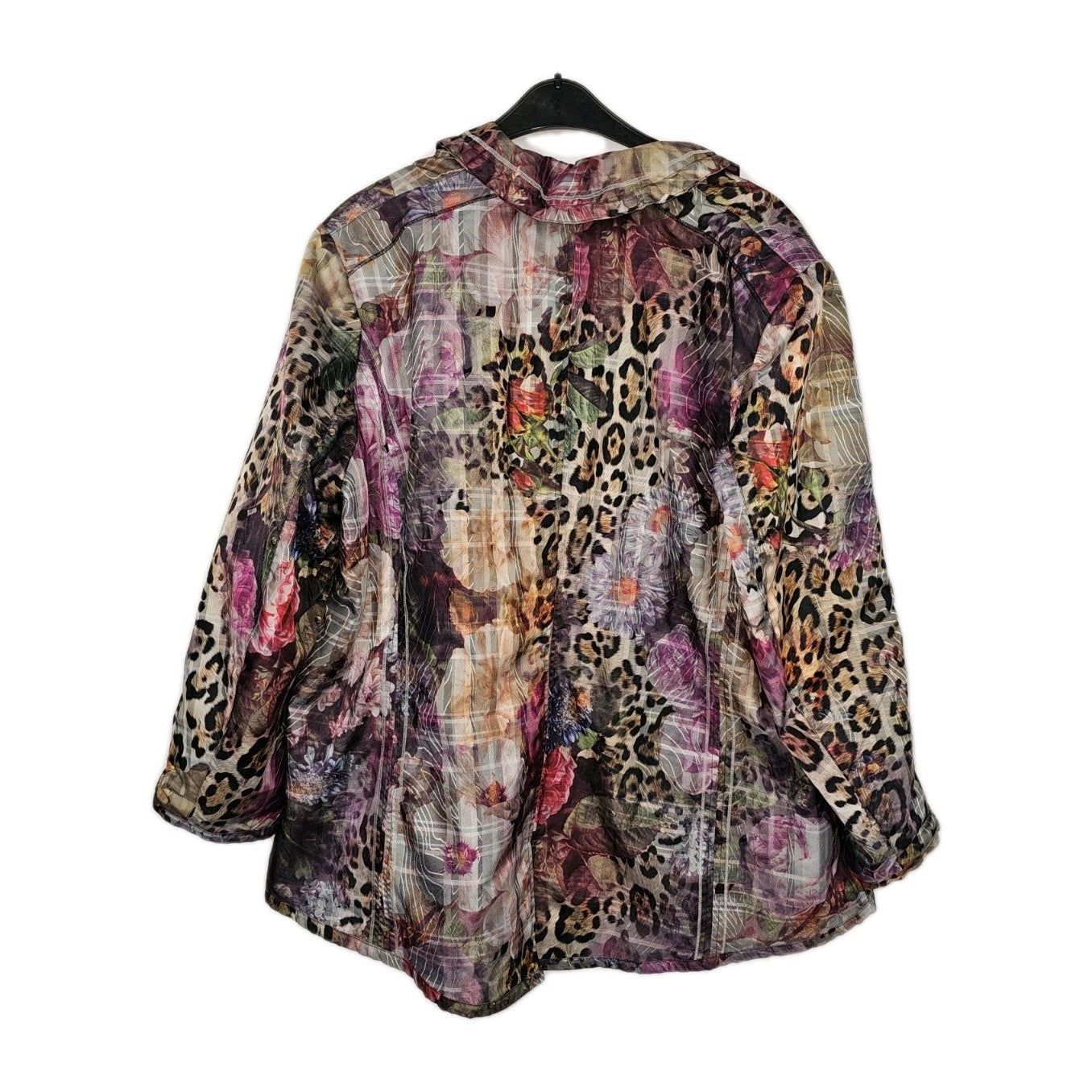 EK11037 Damen Jacke von Ulla Popken, Mehrfarbig, Gr. 522