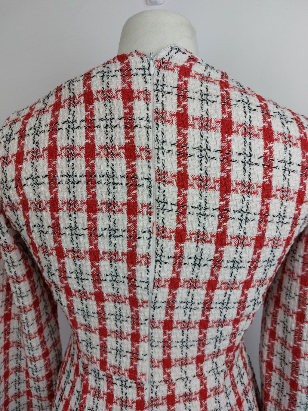 EK4616 Damen Kleid von Cream&Ronge, rot-weiß, Gr. S5