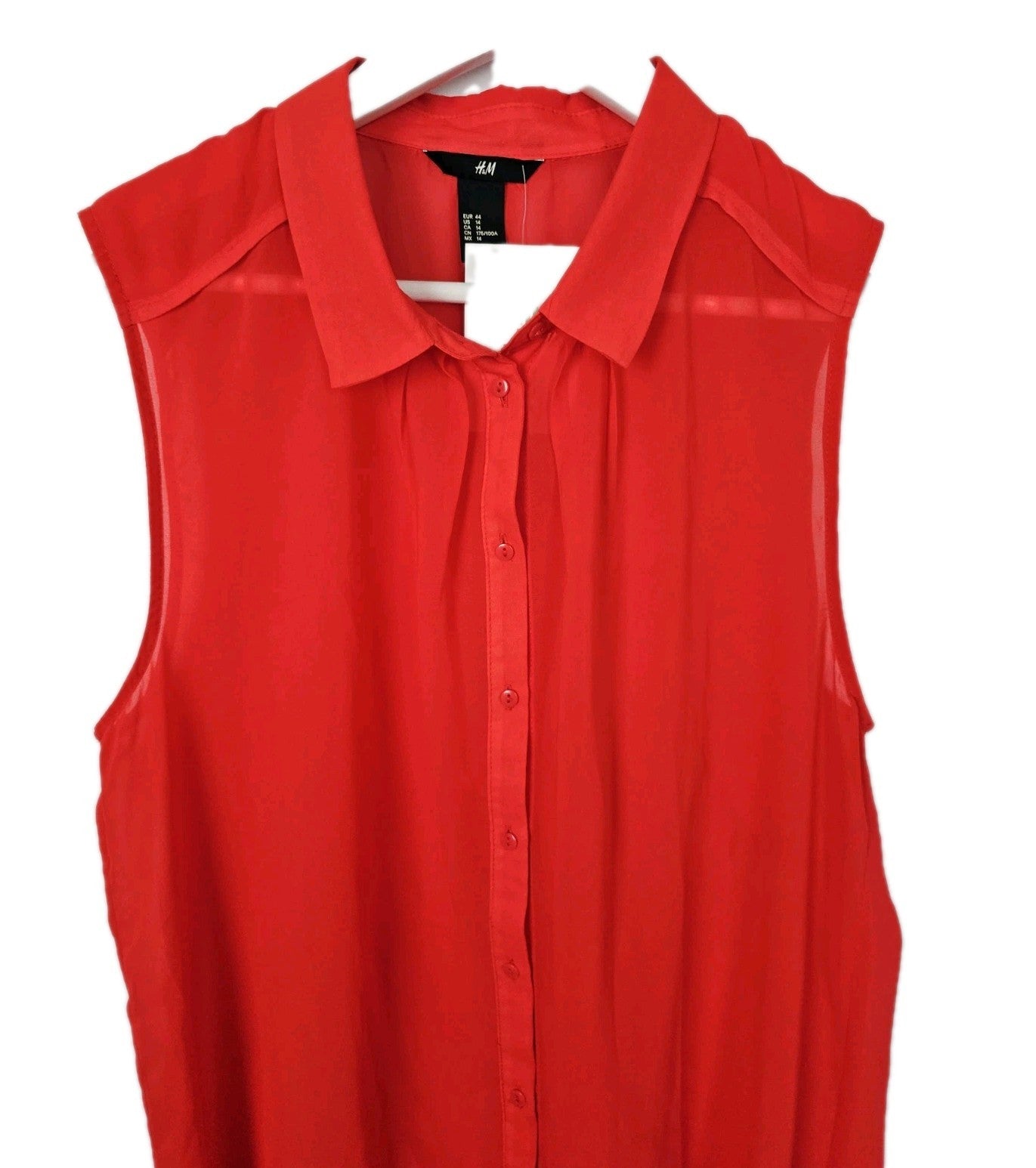 EK785 Damen Bluse von H&M, Rot, Gr. 441
