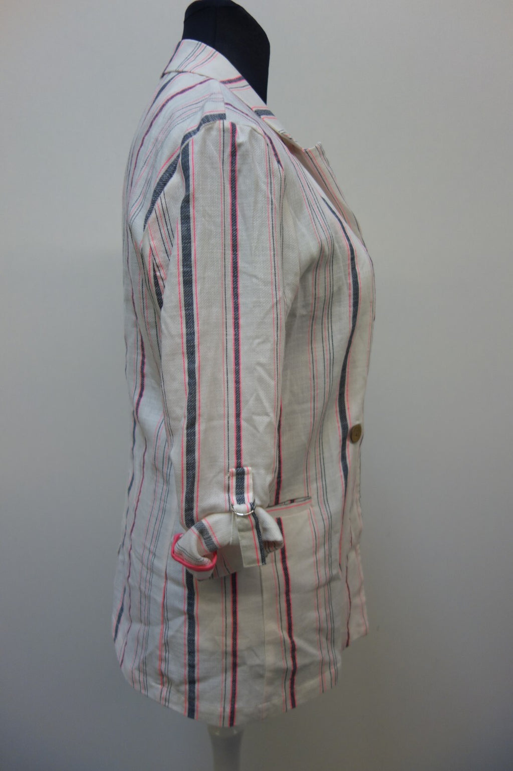 EK3265 Damen Cardigan von Bershka, gestreift, gr. L2