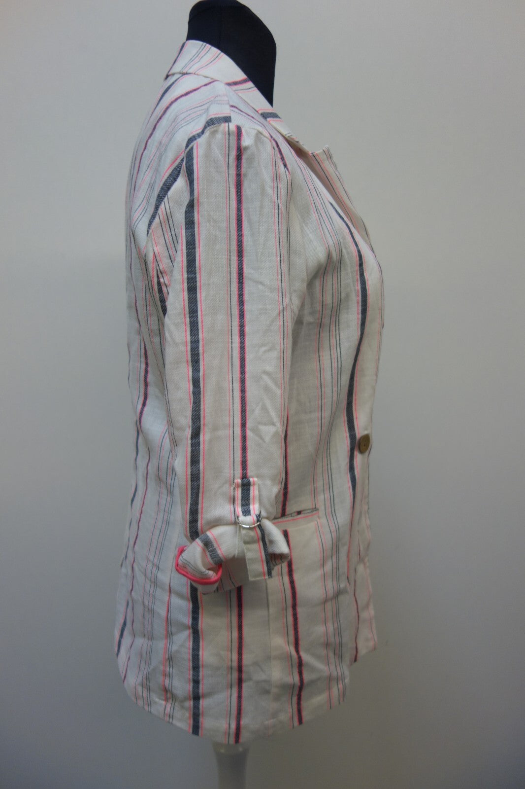 EK3265 Damen Cardigan von Bershka, gestreift, gr. L2