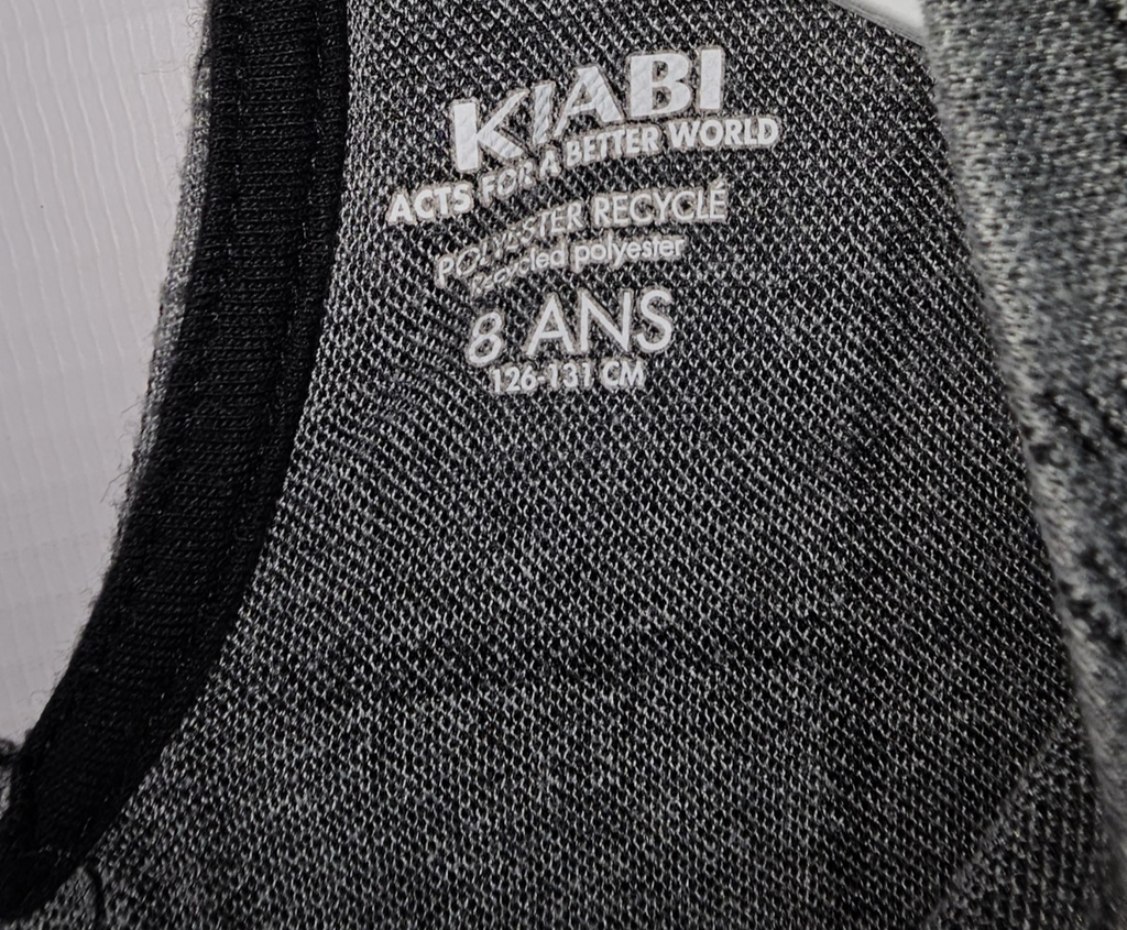 EK7998 Mädchen Kleid von Kaibi, grau, Gr.126/1311