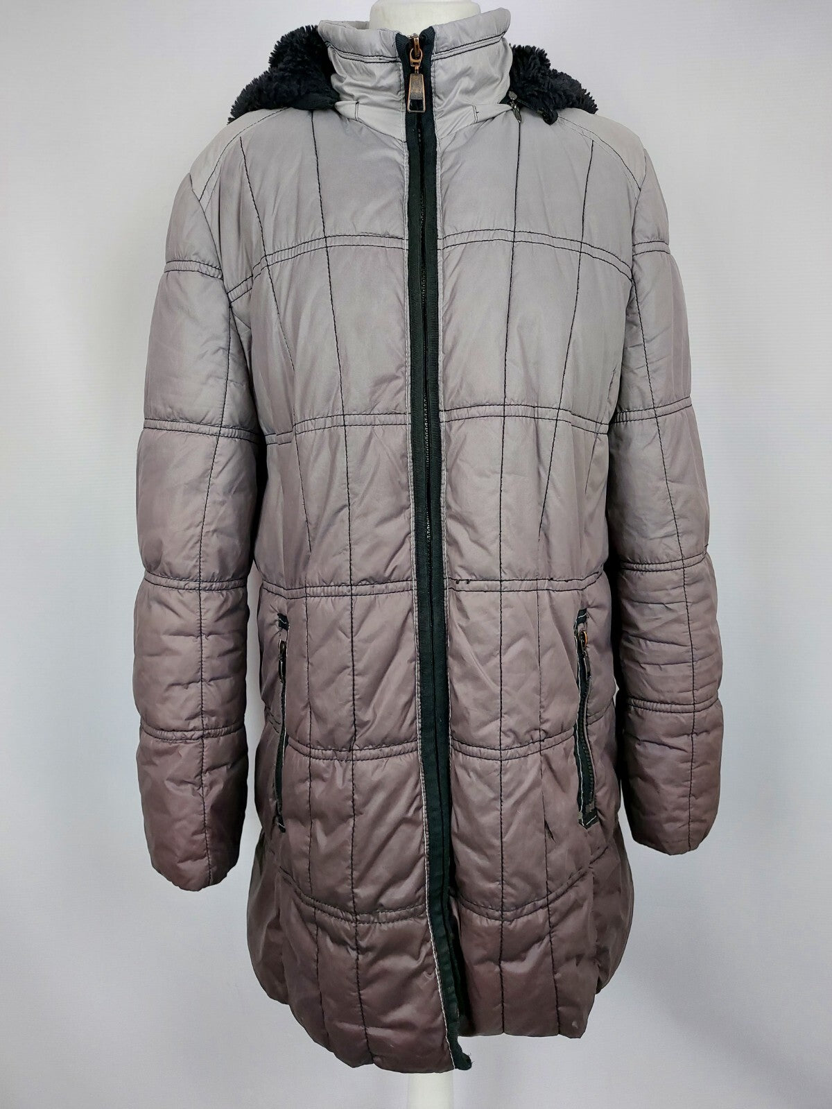 EK4403 Damen Mantel von Gerry Weber, grauer Verlauf, Gr. L/XL0