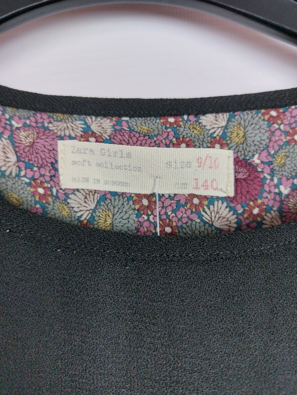 EK2841 Mädchen kleid von Zara, schwarz, Gr.1404