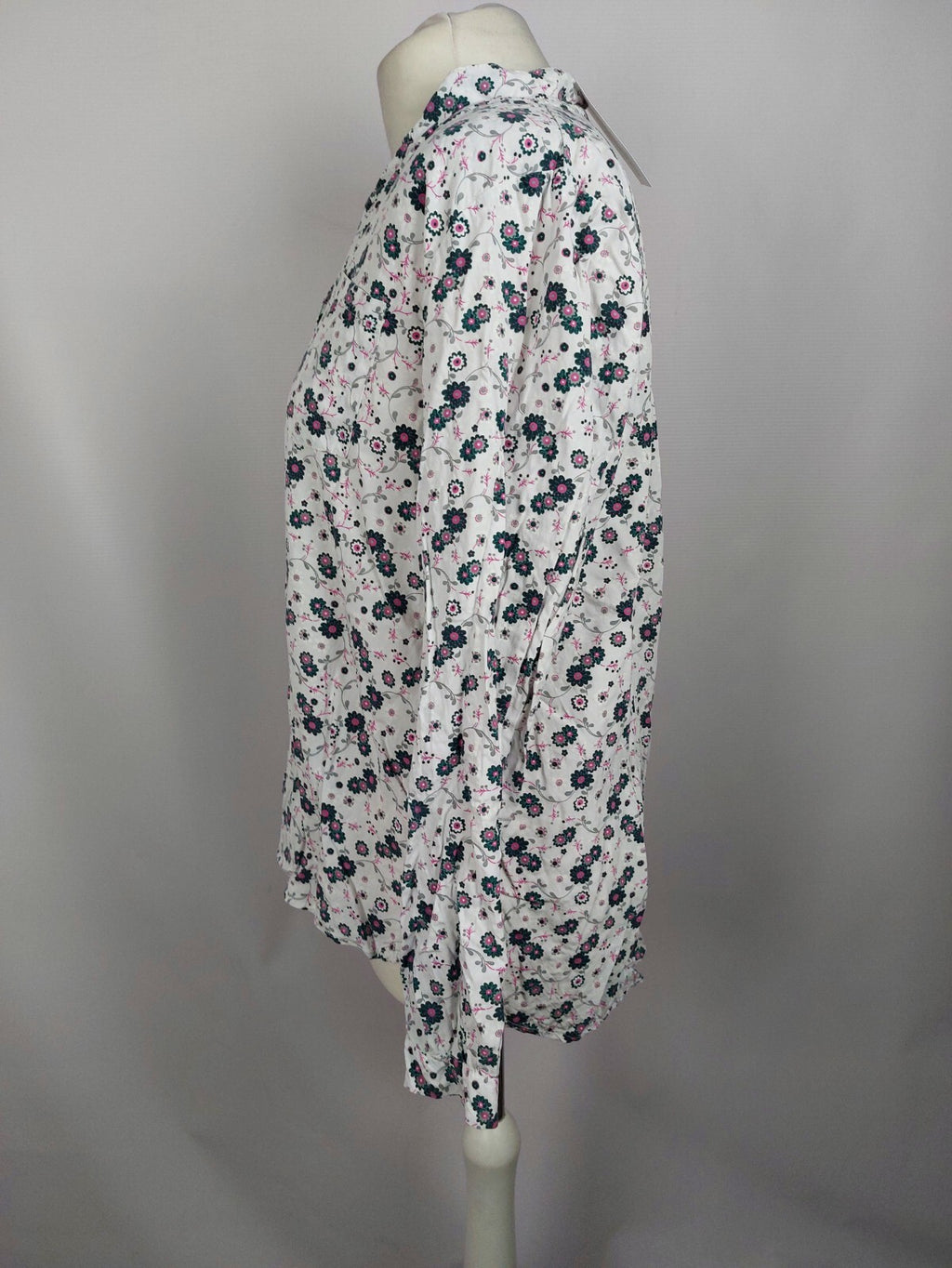 EK5016 Damen Bluse von PS Ich liebe dich, weiß geblümt, Gr. M3
