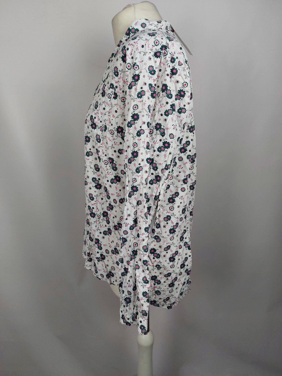 EK5016 Damen Bluse von PS Ich liebe dich, weiß geblümt, Gr. M3