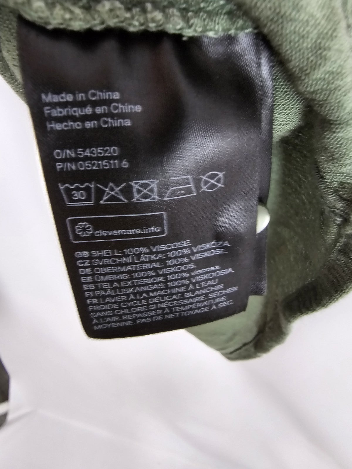 EK8377 Damen Top von H&M, Grün, Gr. 325