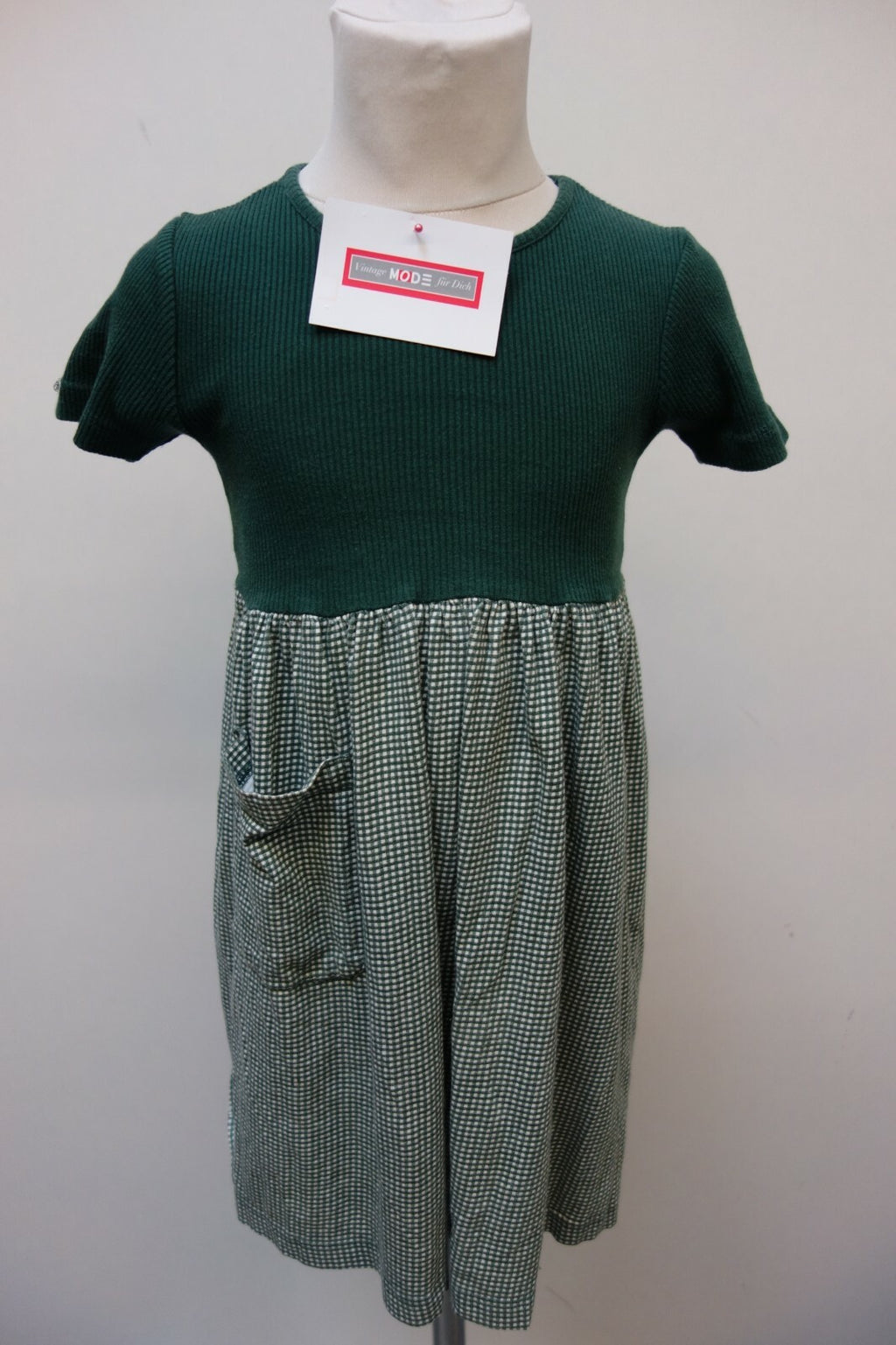 EK0330 Mädchen Kleid von Trigema, grün, GR 1040