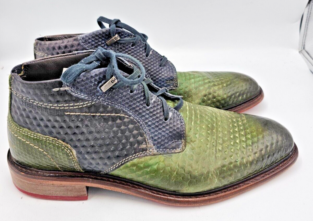 ES0254 Herren Schuhe von Daniel Hechter, blau/grün, Gr. 413