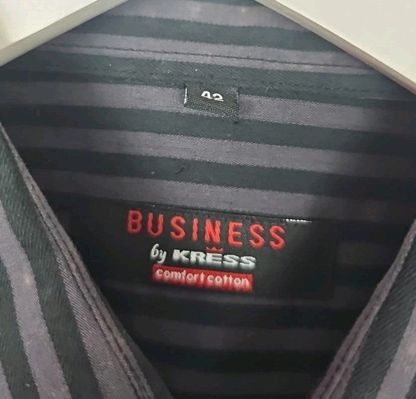 EK8924 Herren Hemd Business Gr.42 Schwarz1