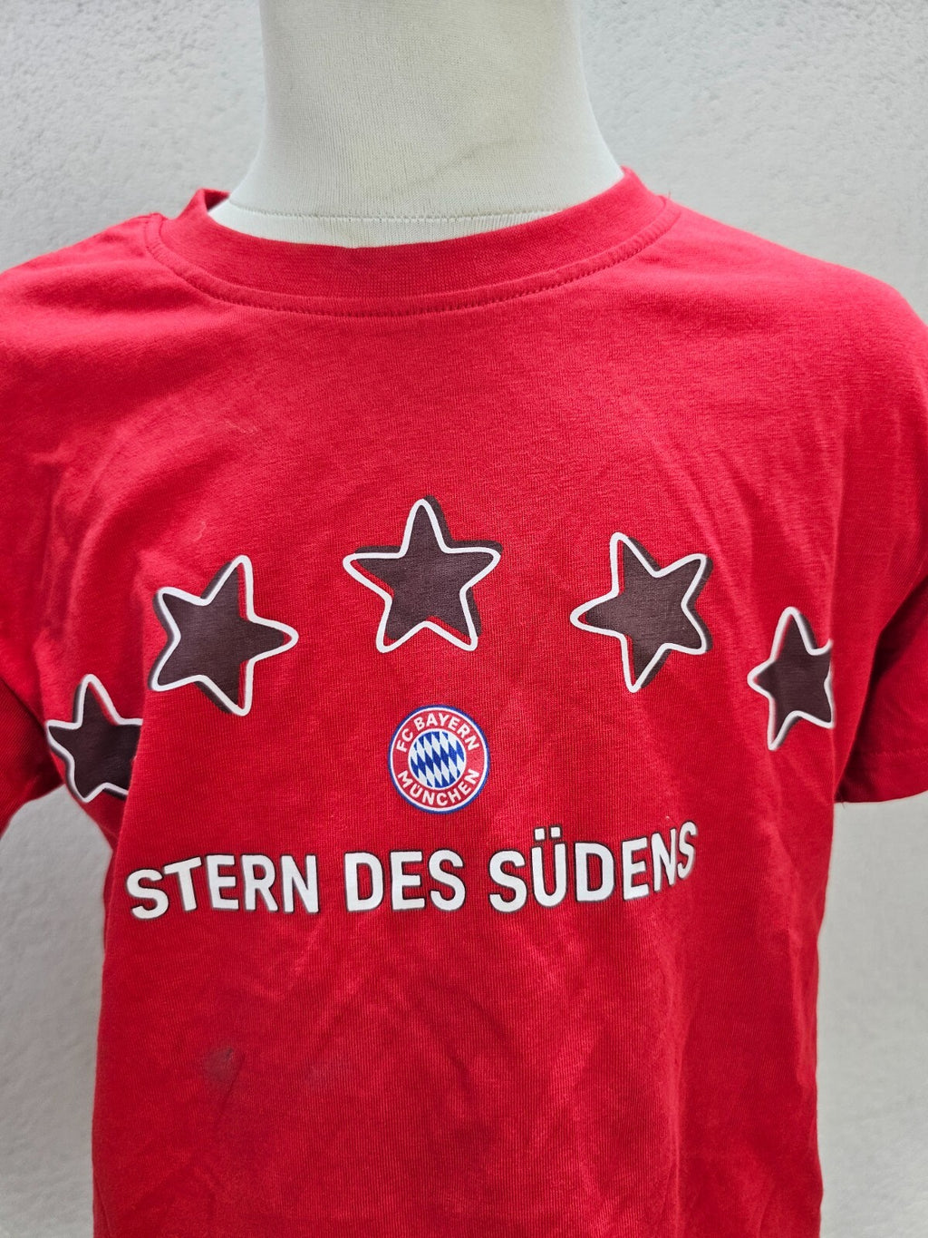 EK6192 Kinder T-Shirt FC Bayern München, rot, Gr. 1281