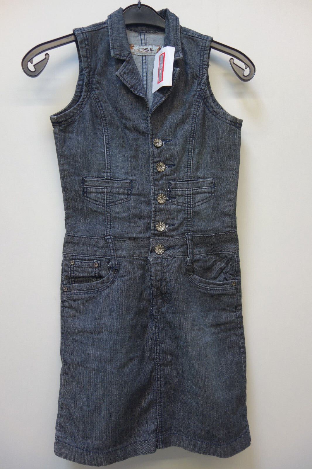 EK3498 Damen Jeanskleid von Gold, grau, Gr. S0