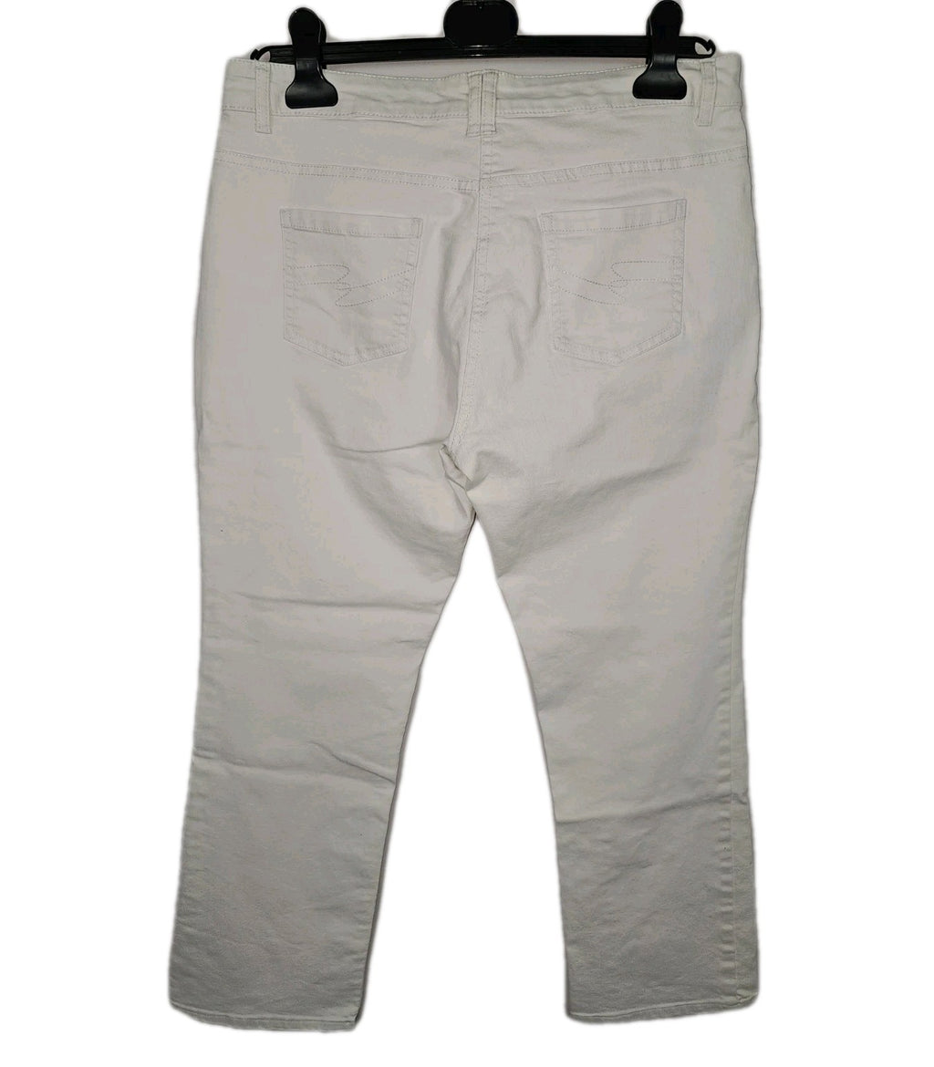 EK9607 Damen Jeans von Lidl, weiß, Gr.422