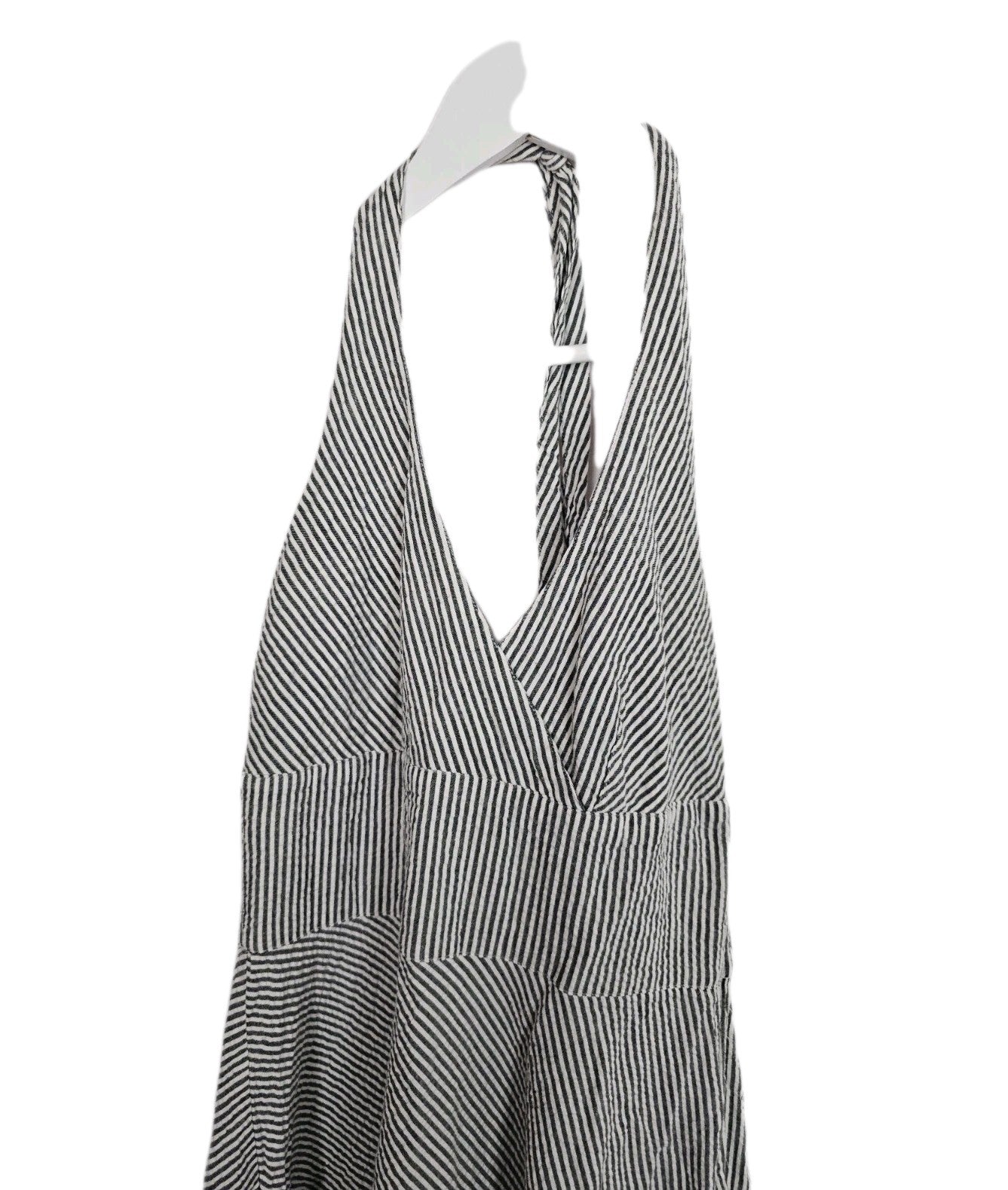 EK9656 Damen Kleid von H&M, grau-weiß, Gr.361