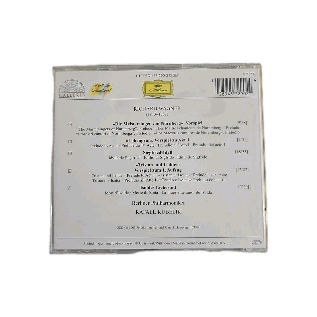 EB4187 CD|Richard Wagner|Orchestermusik⚡BLITZVERSAND⚡2