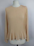 EK4471 Damen Bluse von Zara, beige, Gr.M0