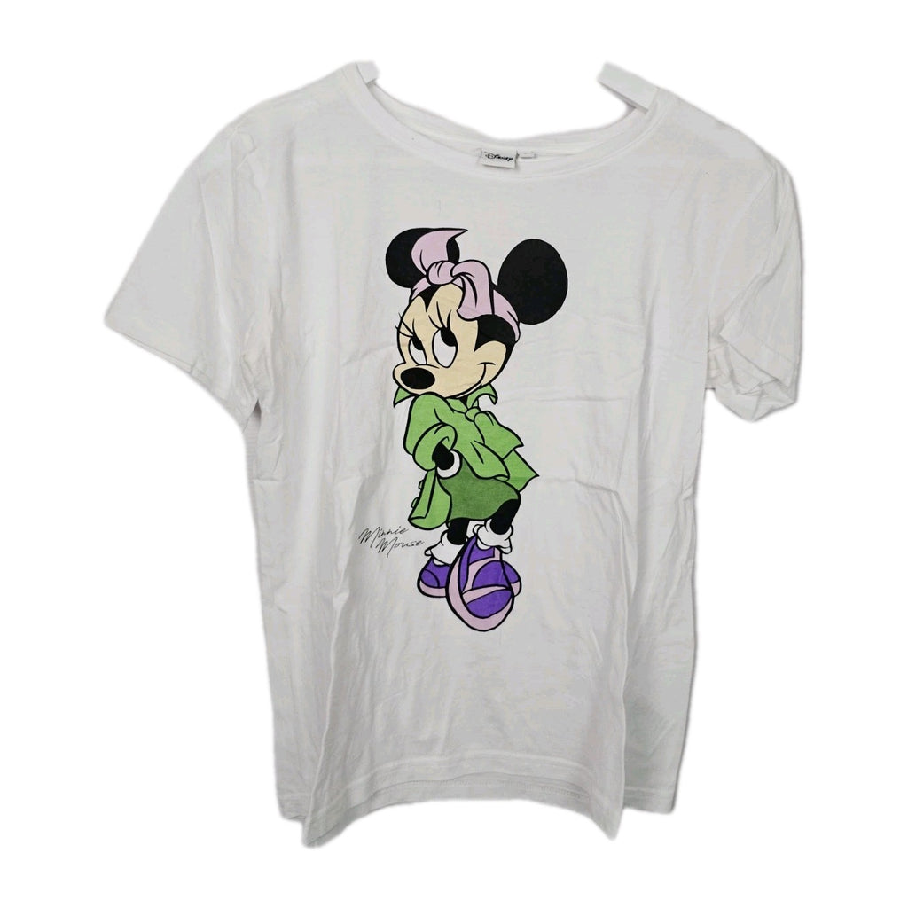EK8889 Damen T-Shirt von Disney, Weiß, Gr. S0
