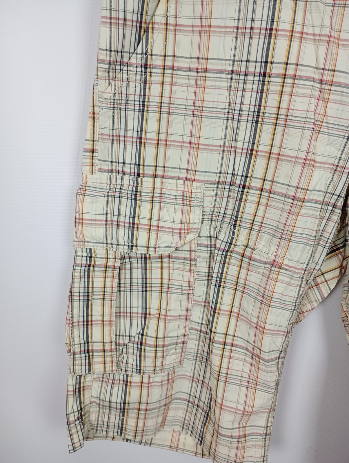 EK1497 Herren Bermudas von Knockout, beige, kariert, Gr. 343