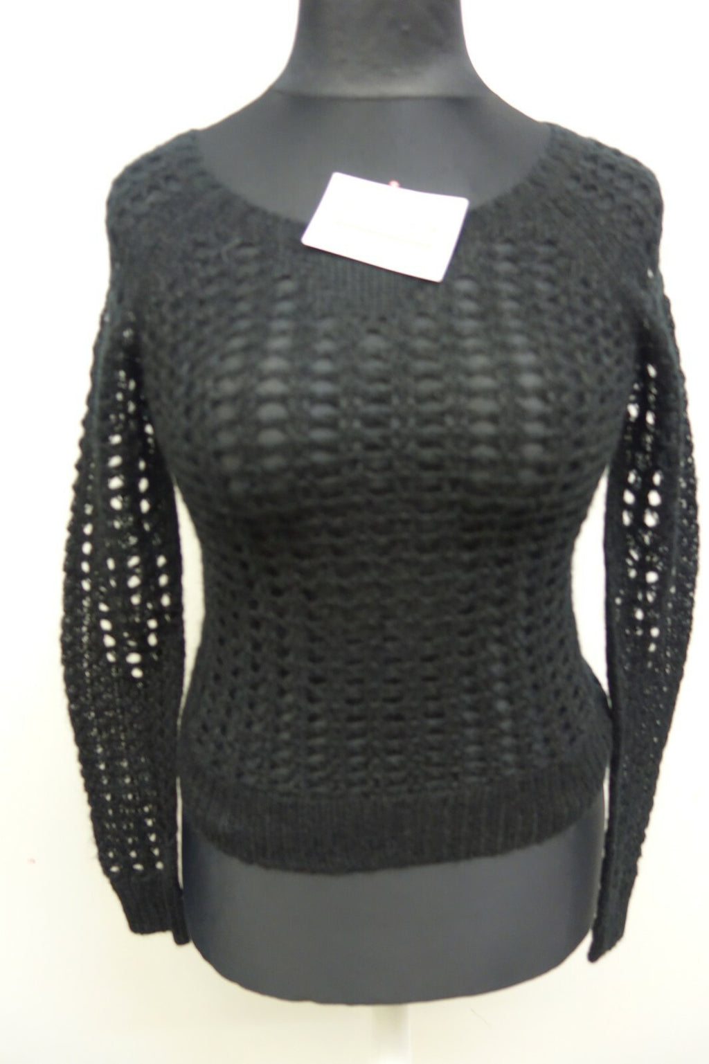 EK1512 Damen Pullover "gelöchert" von Esprit, schwarz, Gr. XS0