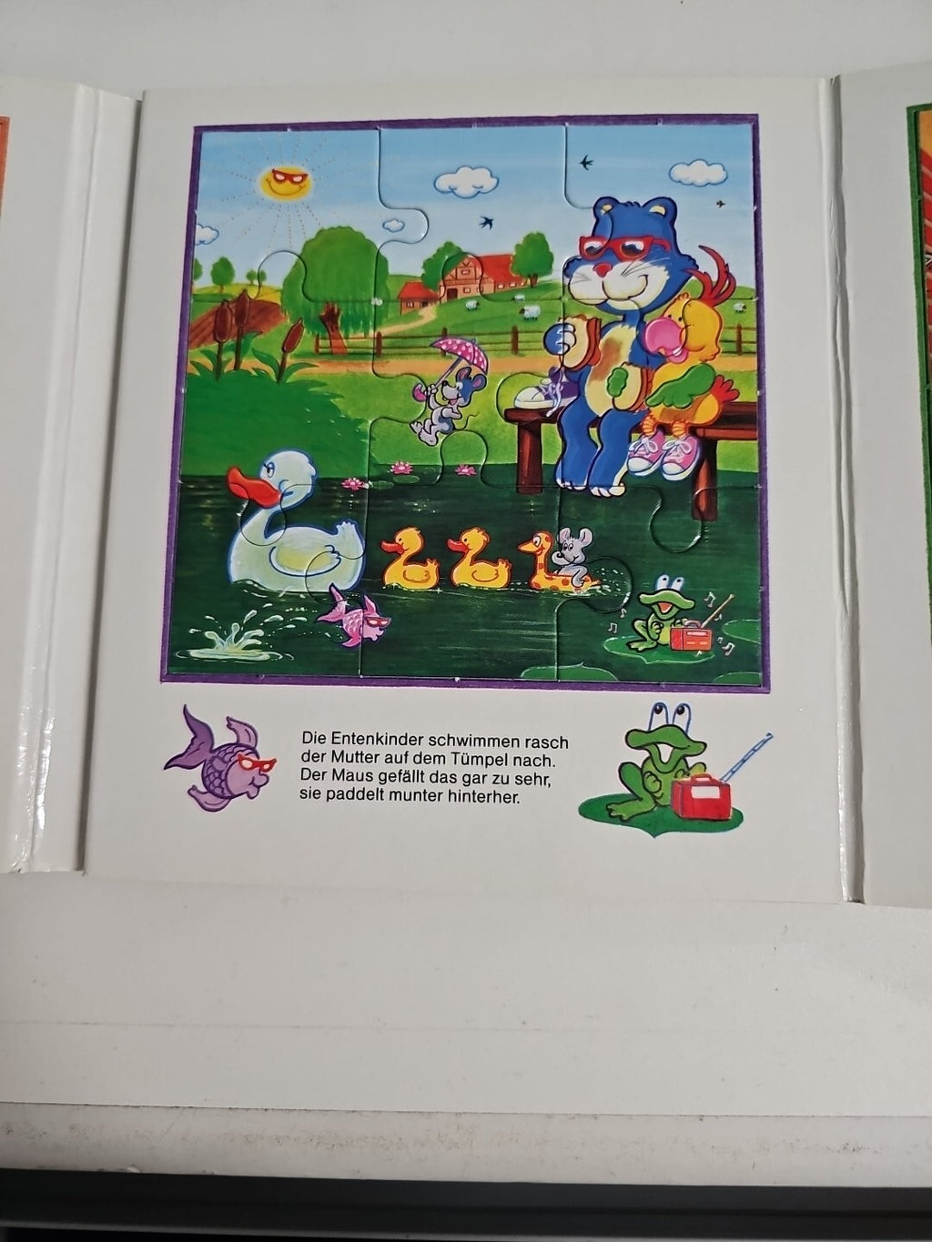 EB1053 Papagei und Katze auf dem Bauernhof. Ein Lese- und Puzzlebuch.1