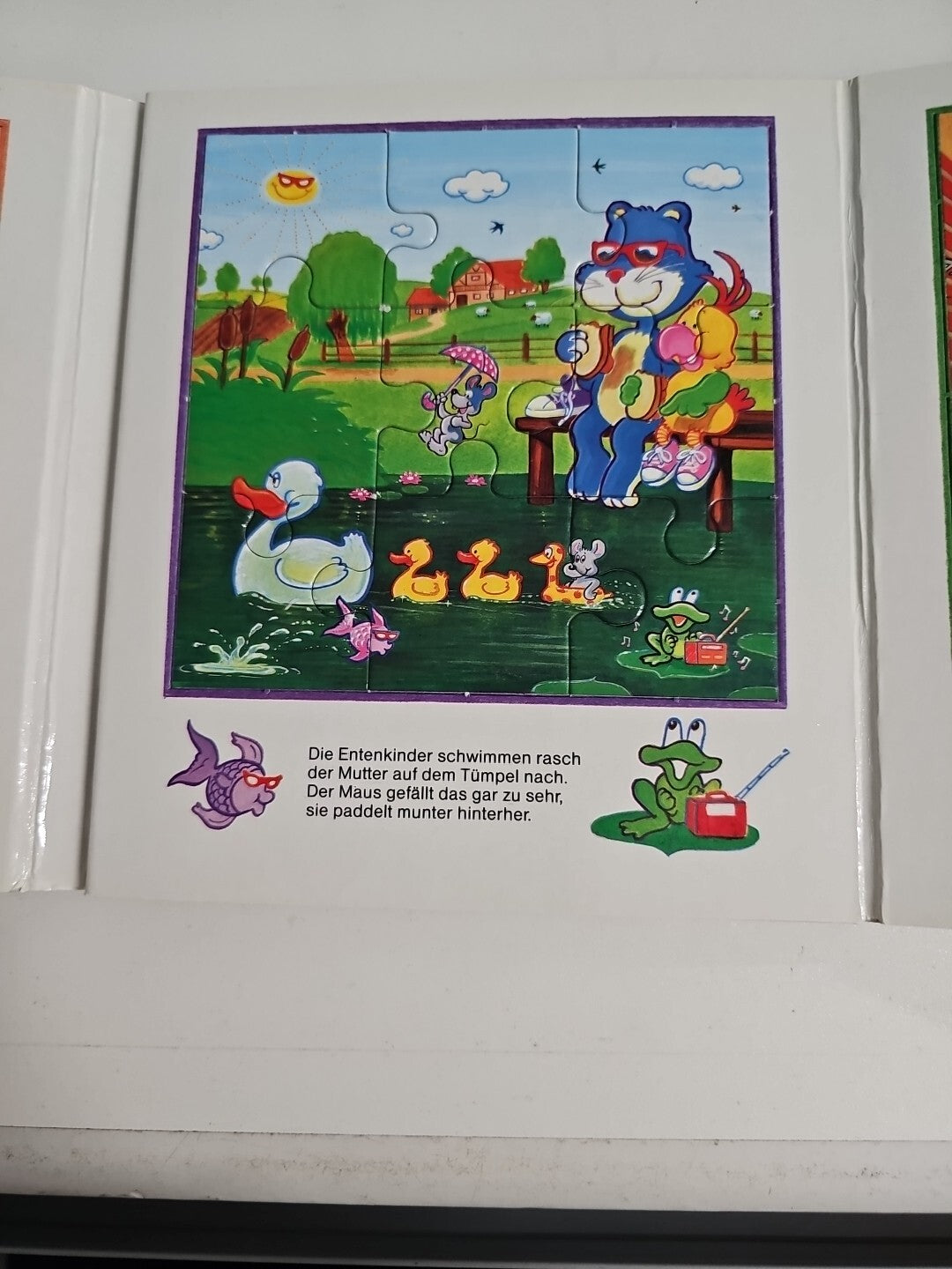 EB1053 Papagei und Katze auf dem Bauernhof. Ein Lese- und Puzzlebuch.1
