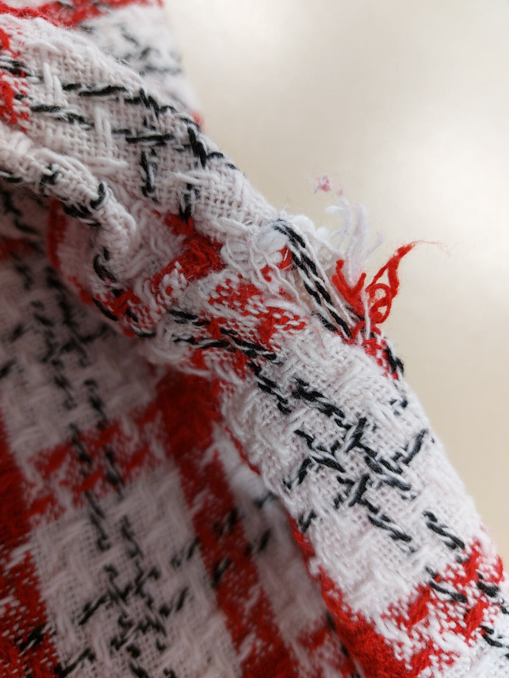 EK4616 Damen Kleid von Cream&Ronge, rot-weiß, Gr. S7