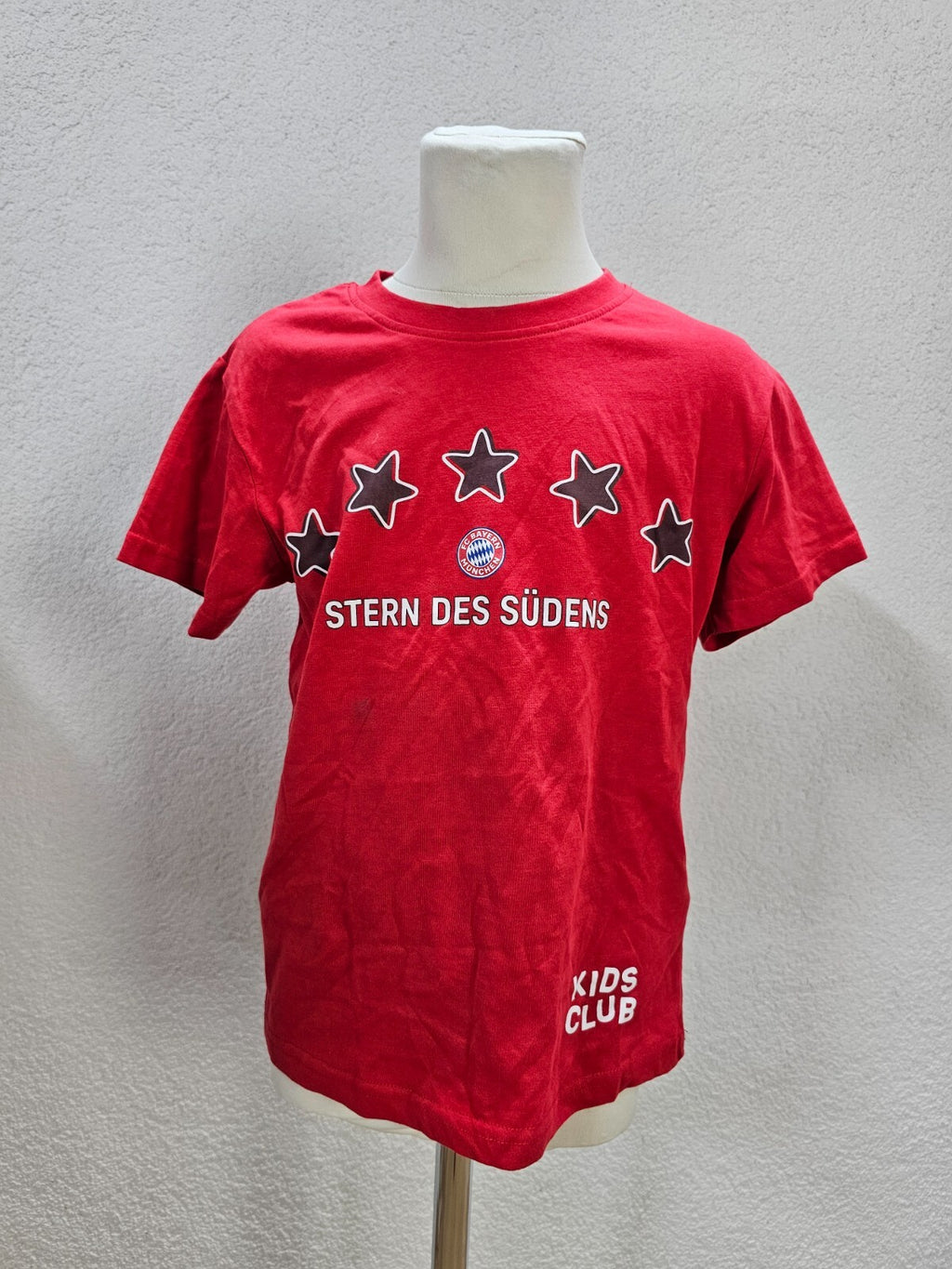EK6192 Kinder T-Shirt FC Bayern München, rot, Gr. 1280