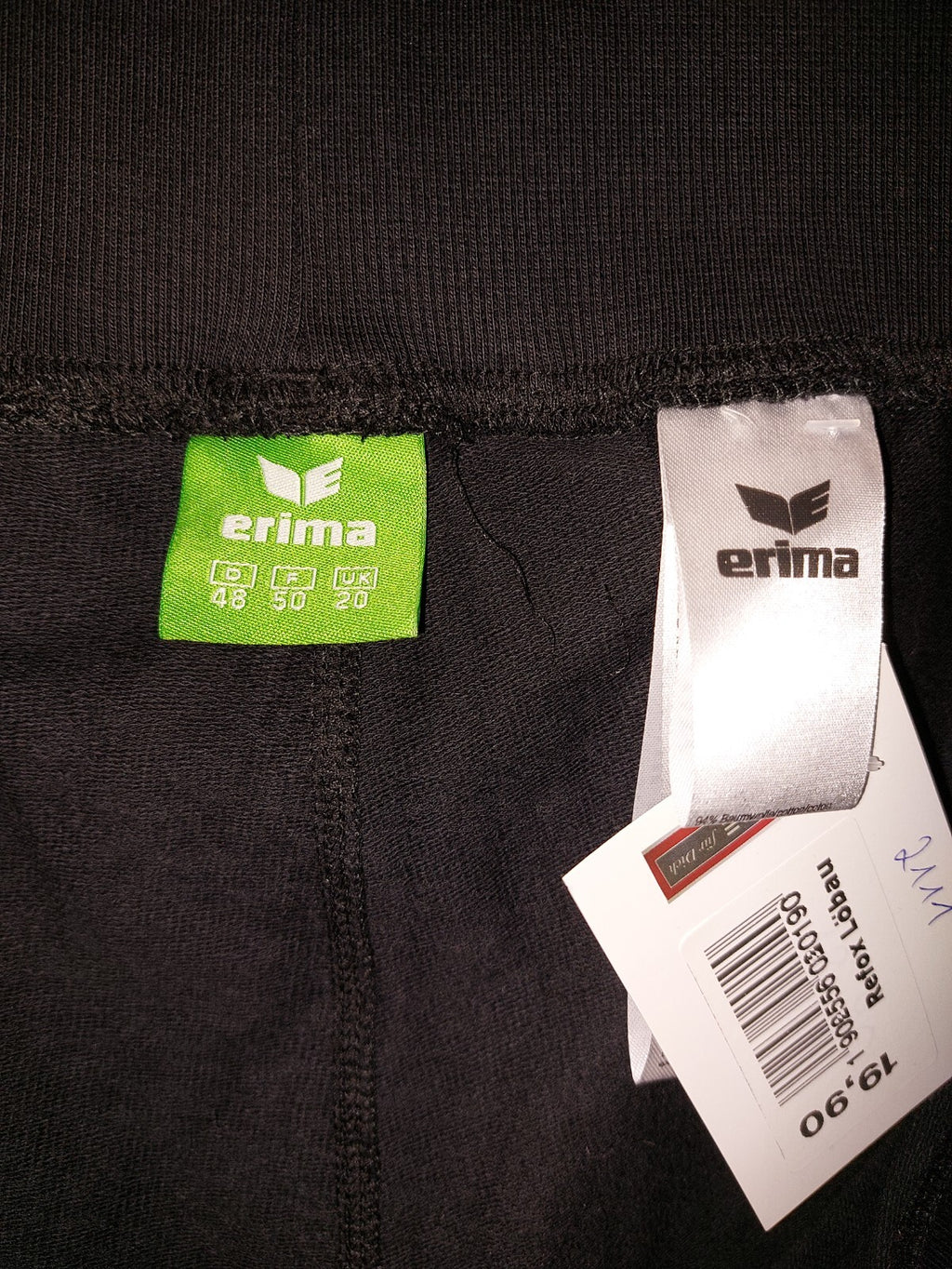 EK2111 Herren Jogginghose von Erima, schwarz, Gr.484