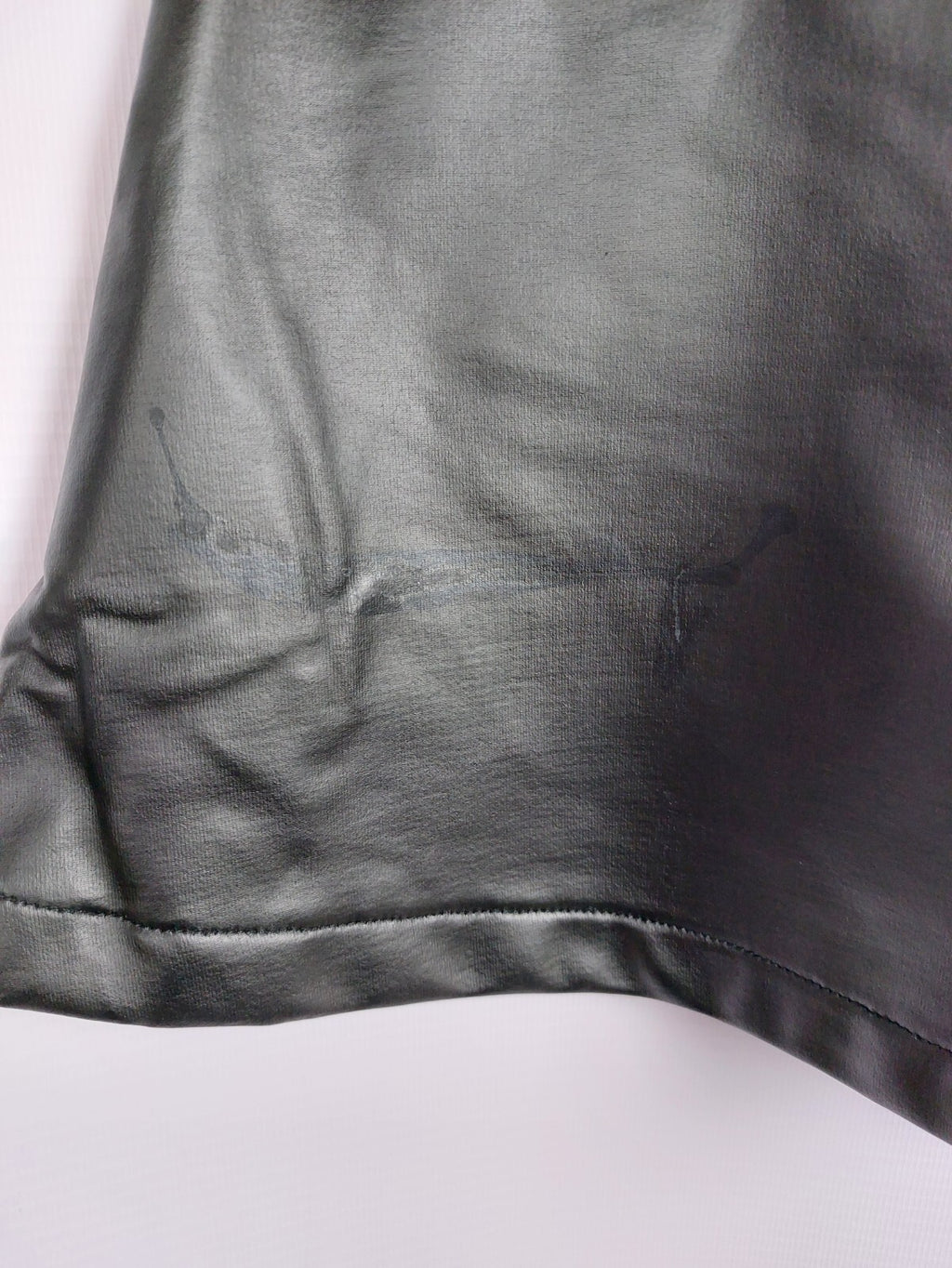 EK2683 Mädchen Kunstlederrock von H&M, schwarz, Gr. 1343