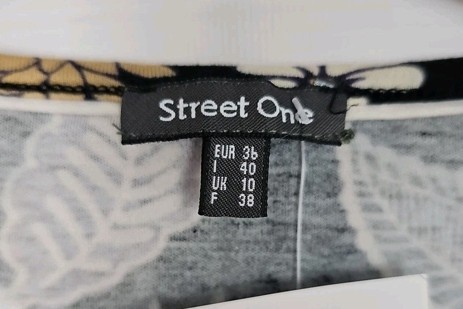 EK7278 Damen Shirt von Street One, schwarz mit Muster, Gr.361