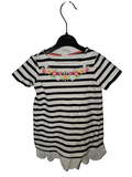 EK3114 mädchen Tshirtkleid von H&M, Weiß, Gr.800