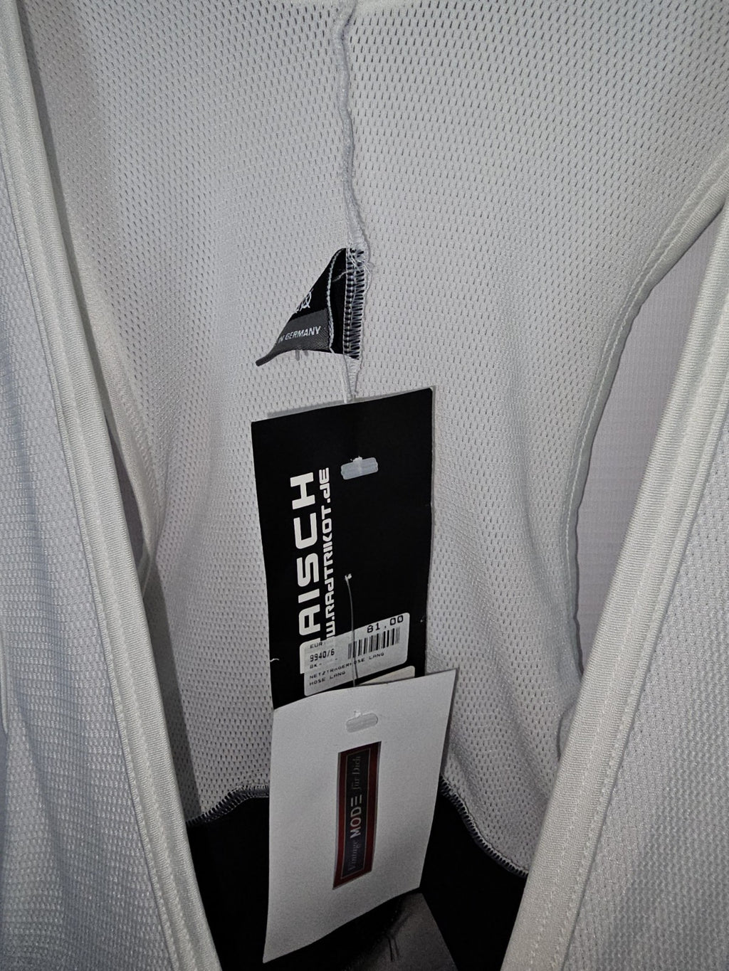 EK6157 Herren Radsport Anzug von Maisch , Weiß/Blau, Gr. 1642