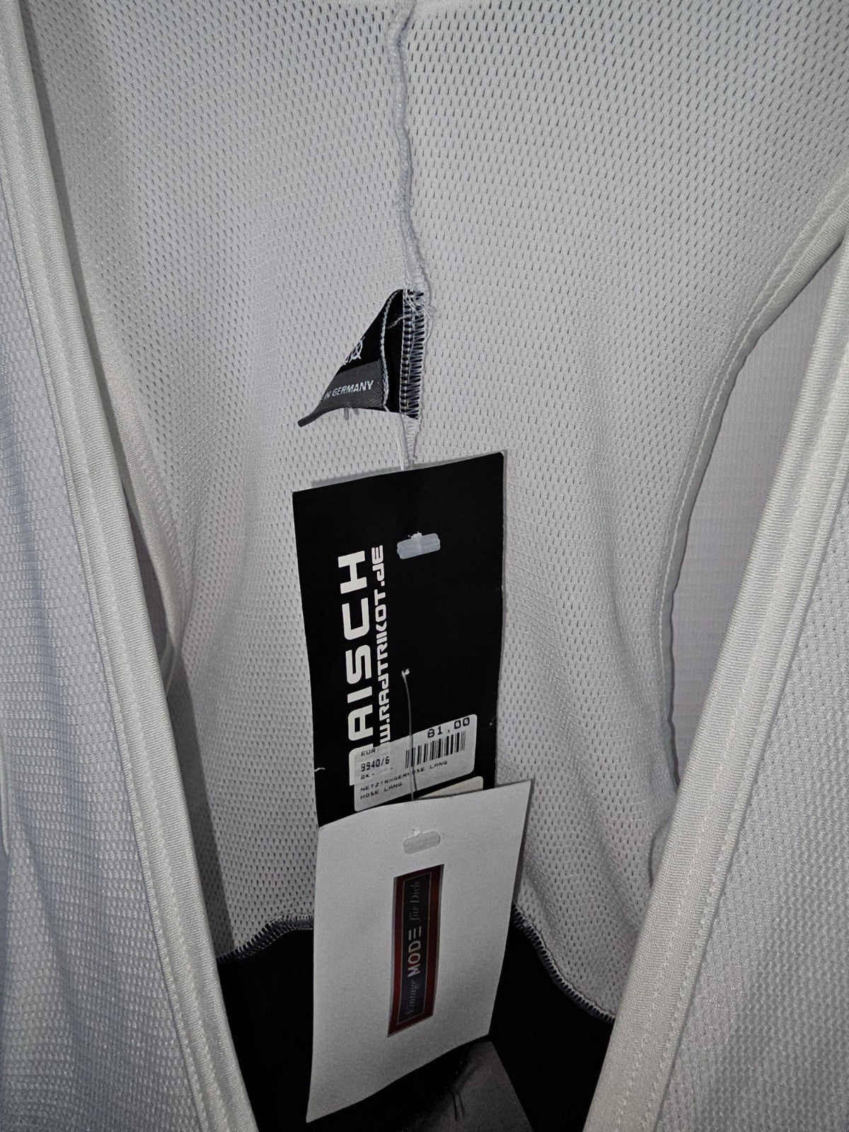 EK6157 Herren Radsport Anzug von Maisch , Weiß/Blau, Gr. 1642