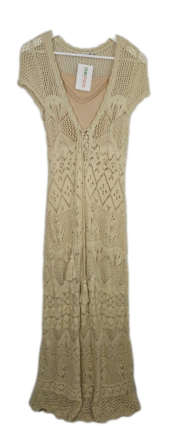 EK9175 Damen Kleid von Bodyflirt, Beige, Gr. 40/420