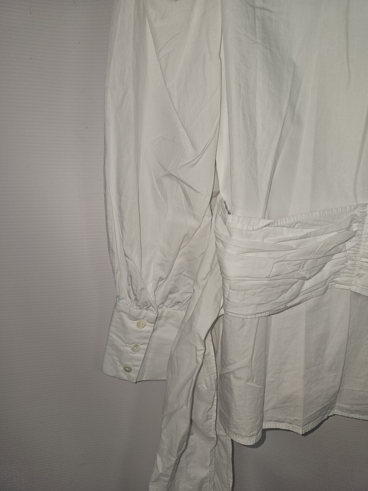 EK8023 Damen Bluse von Zara, Weiß, Gr. S8