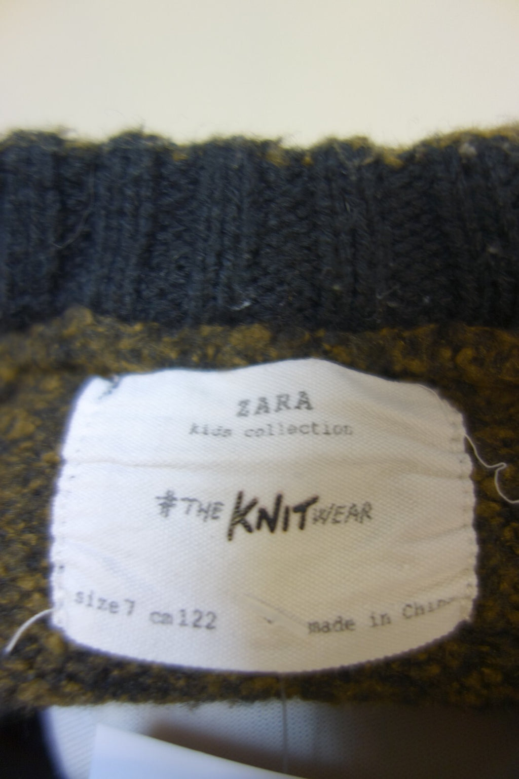 EK3515 Kinder Pullover von Zara, Gr. 122, grün4