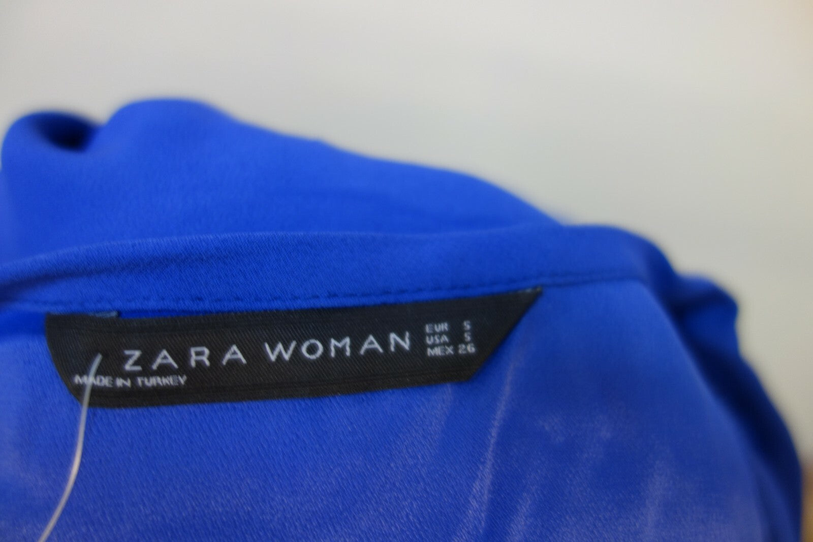 EK0565 Damen Top von zara, blau, S4