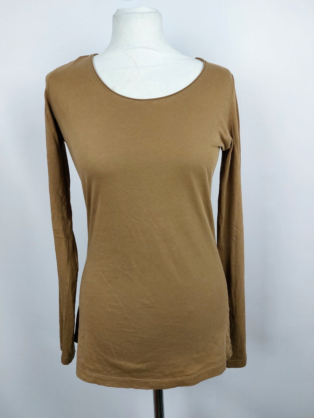 EK4699 Damen Langarmshirt von Hallhuber, braun, Gr. M0