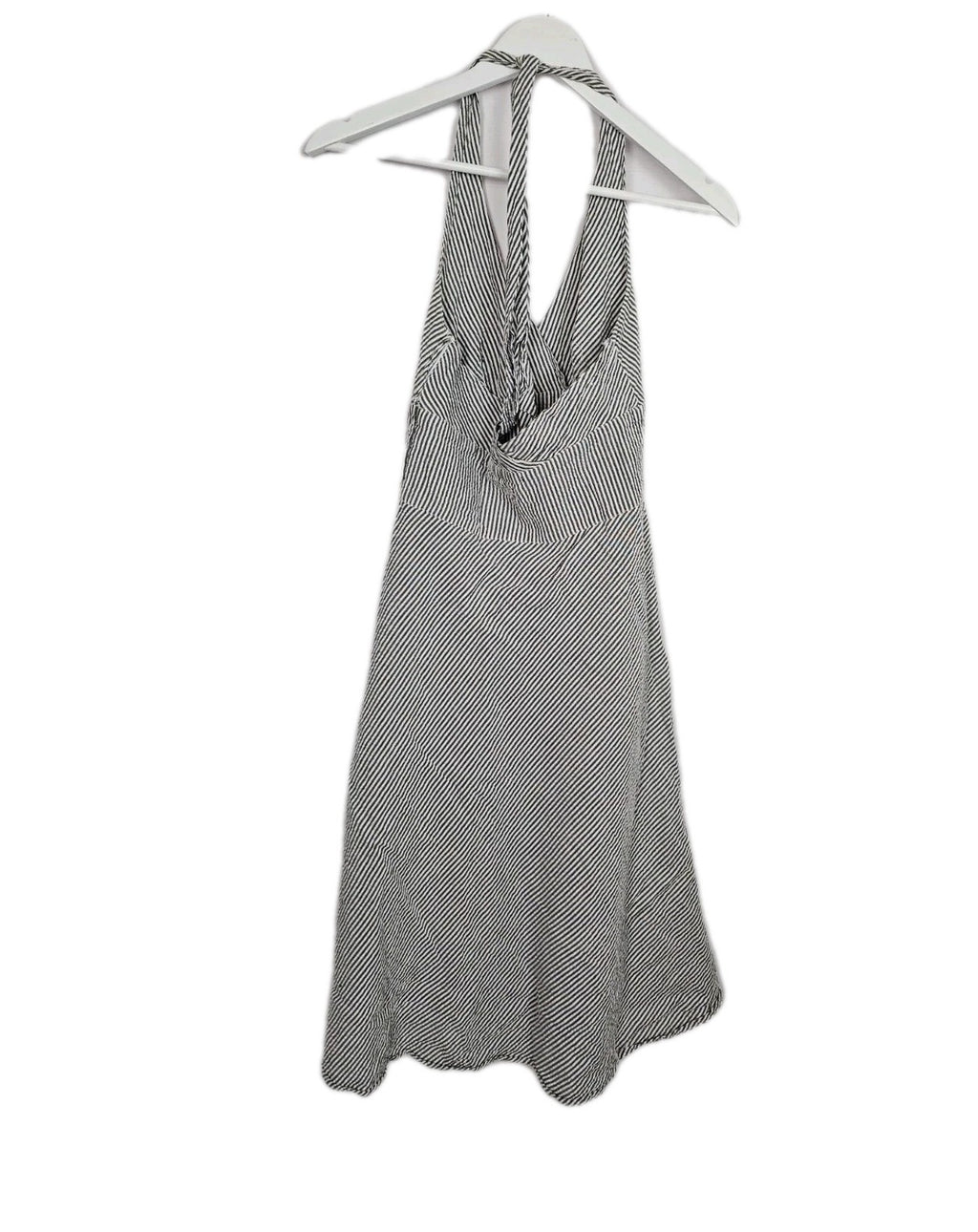 EK9656 Damen Kleid von H&M, grau-weiß, Gr.362