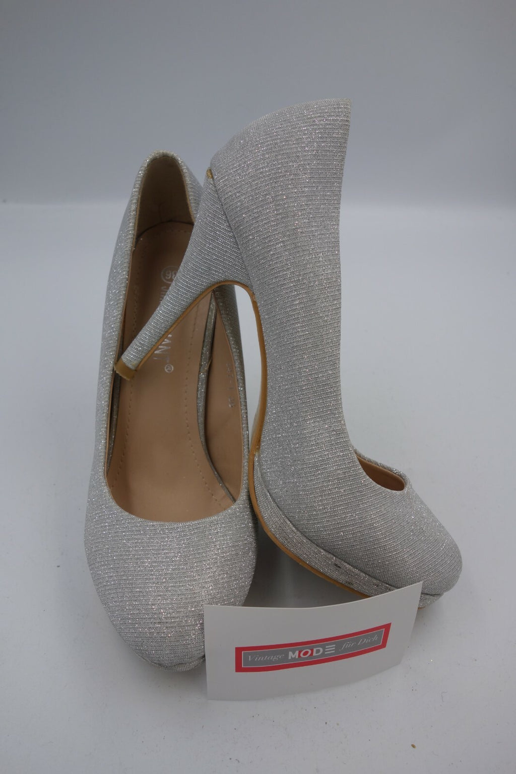 ES0521 Damen Pumps von JM. Diamant, silber, 360