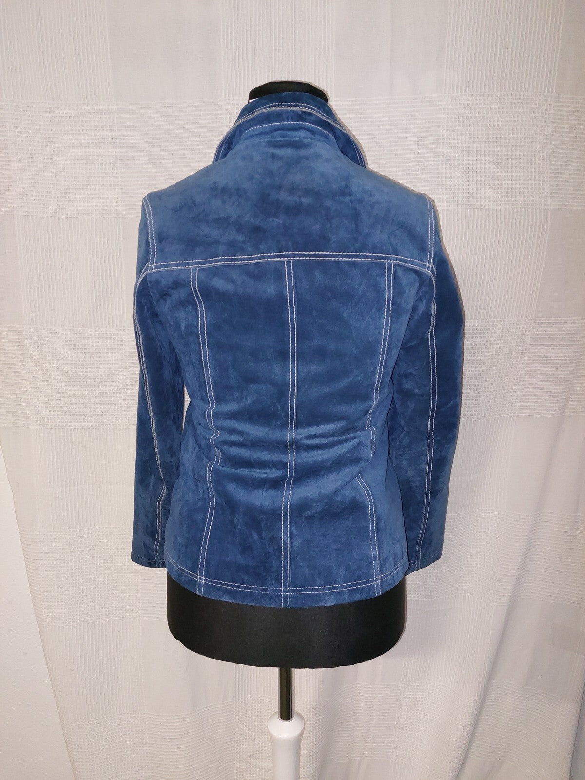 EK2205 Damen Lederjacke von Helena Vera, blau, Gr.381