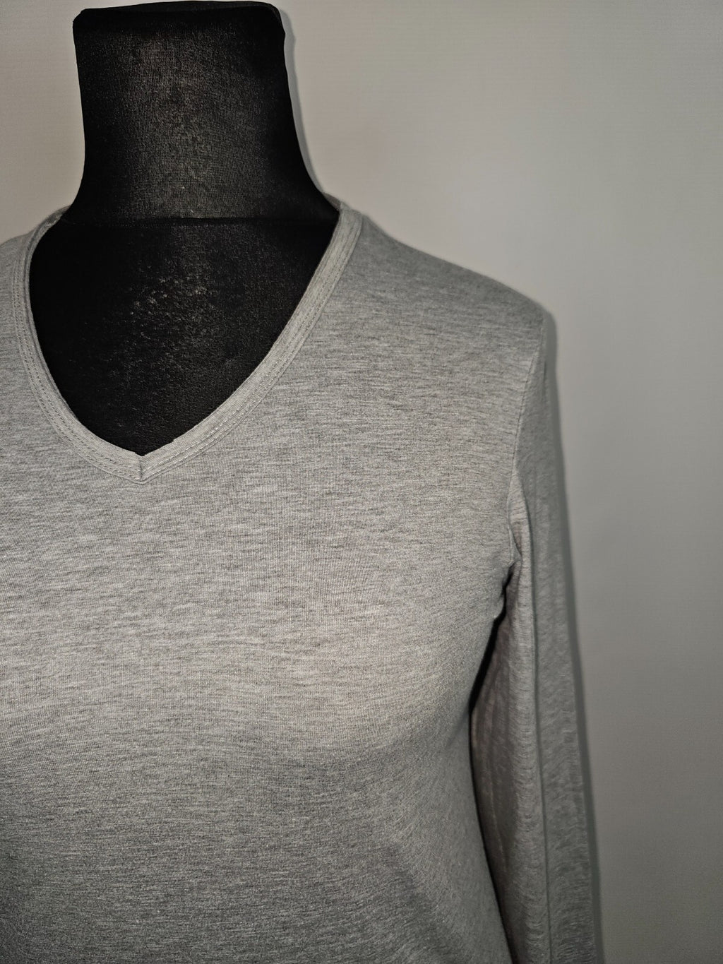 EK6516 Damen Langarmshirt von Carisma, grau, Gr.S1