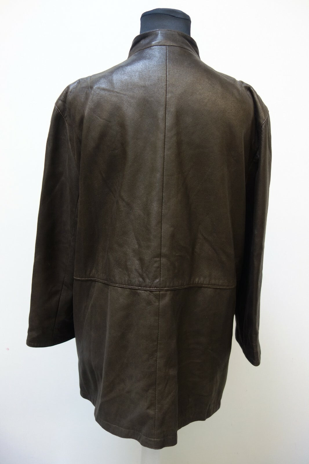 EK0848 Leder Jacke in braun, GR 465