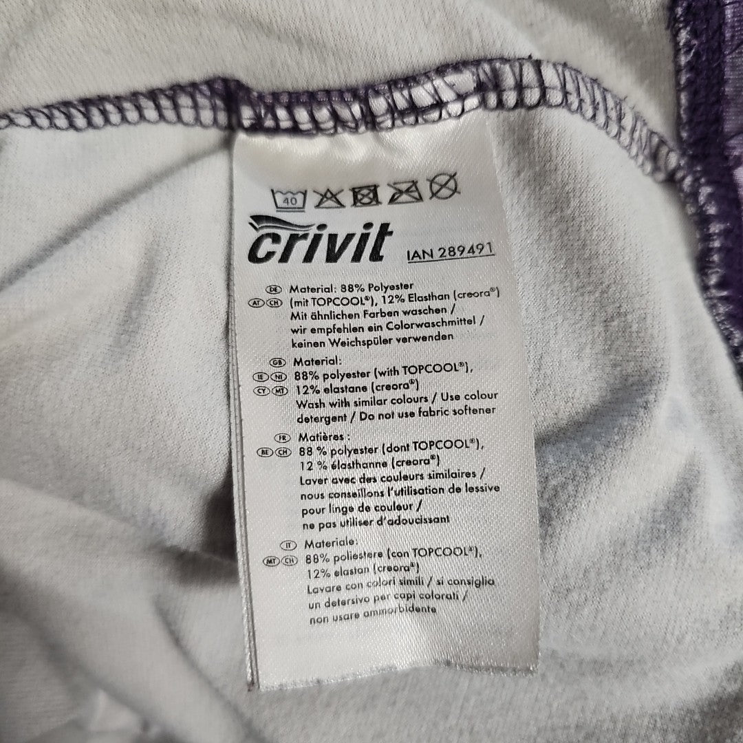 EK0624 Damen Sport Shirt von Crivit, lila, Gr.S4