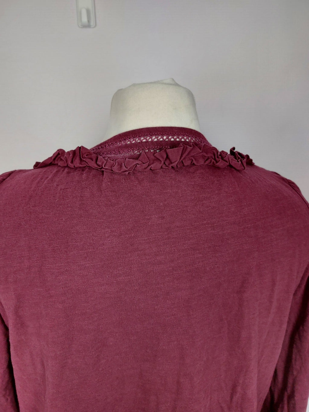 EK4828 Damen Langarm Shirt Oberteil von Boden, bordeaux, Gr. M4