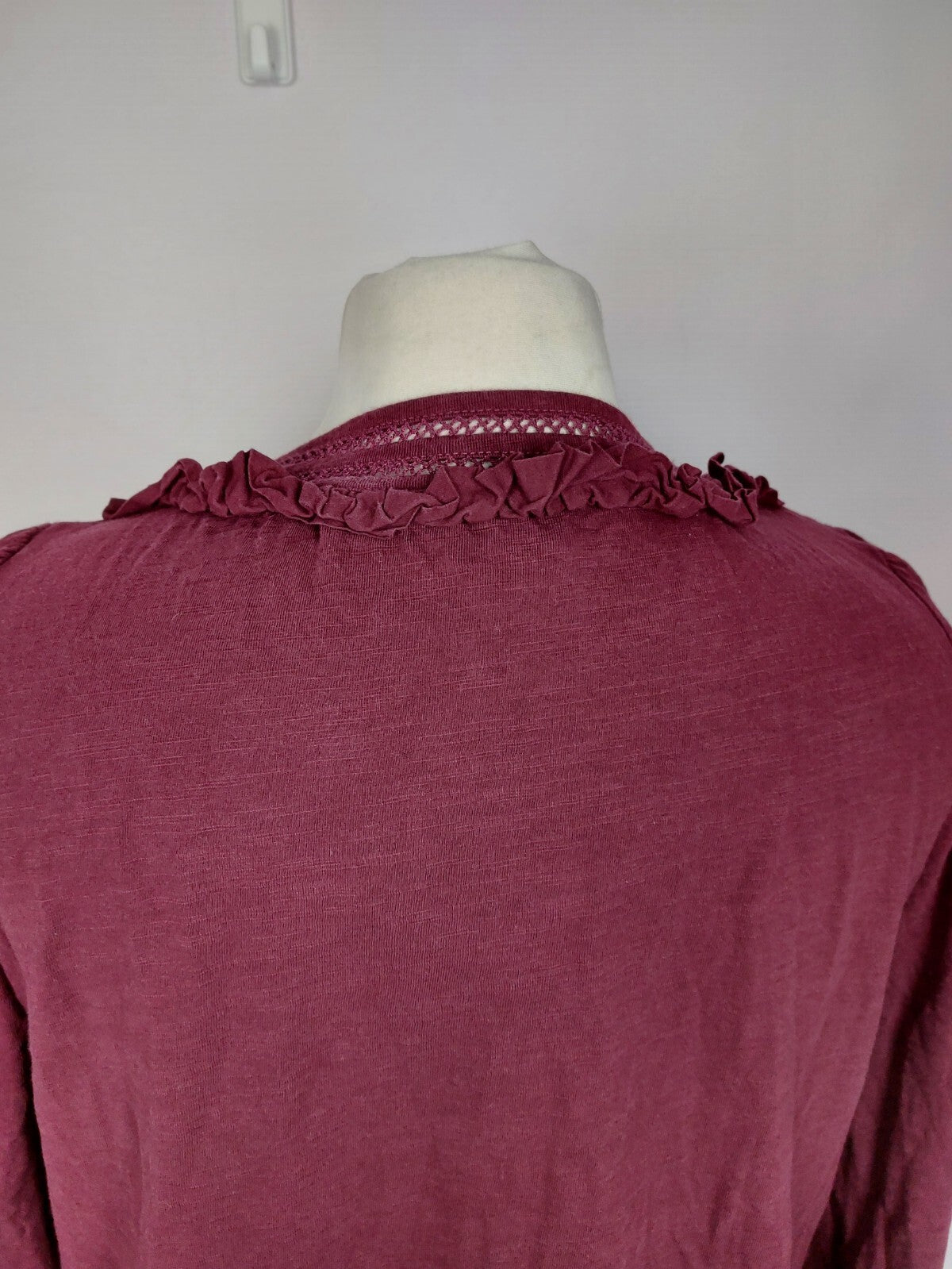 EK4828 Damen Langarm Shirt Oberteil von Boden, bordeaux, Gr. M4