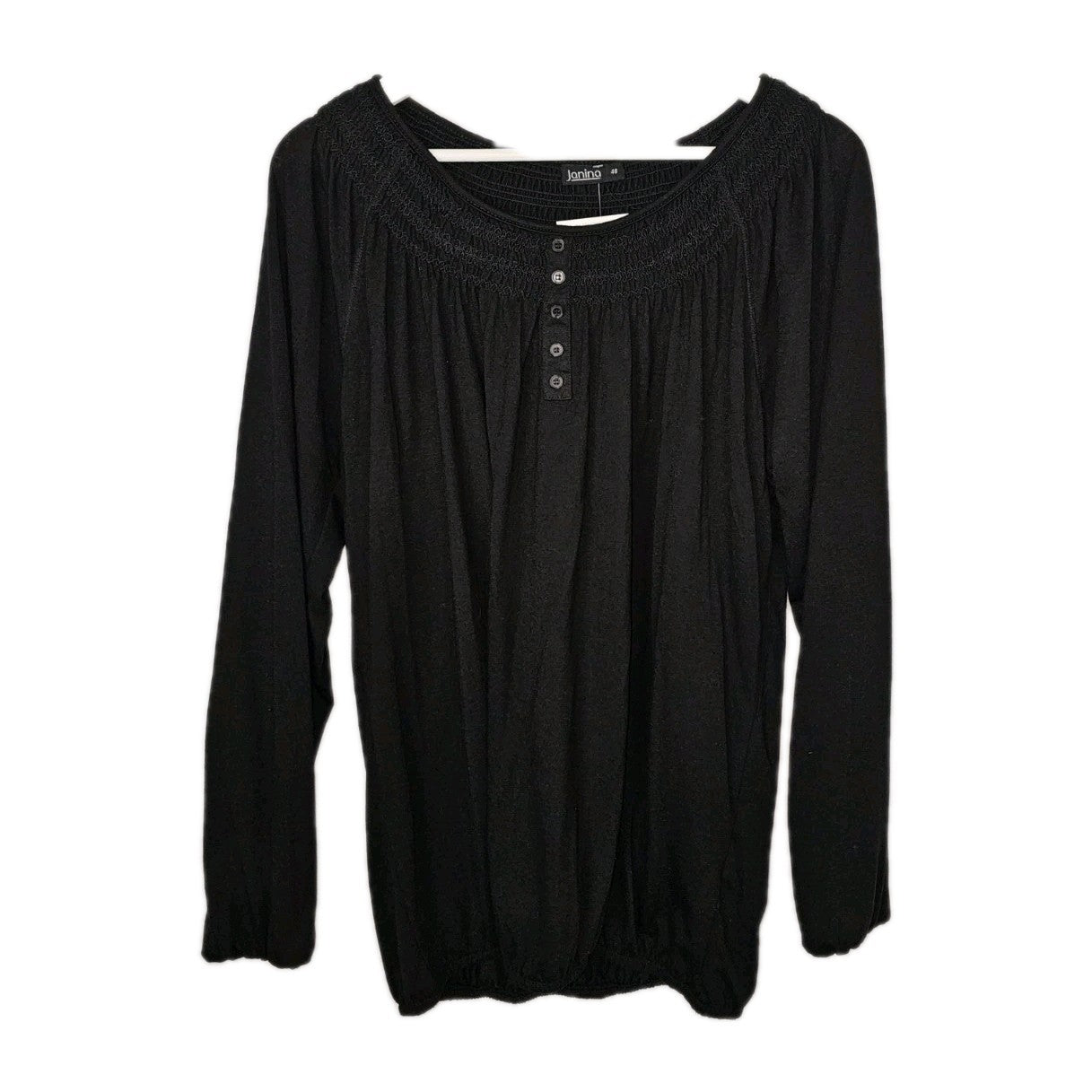EK8966 Damen Bluse von Janina, Schwarz, Gr. 460