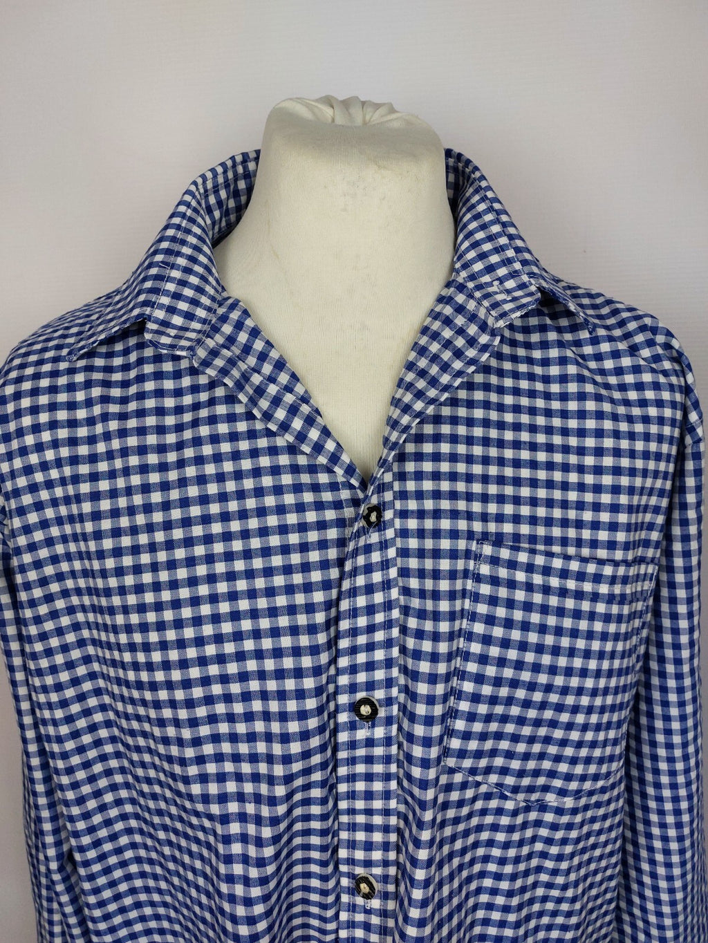 EK1227 Herren Hemd von Bongossi Trade, blau/weiß kariert, Gr. 2XL1
