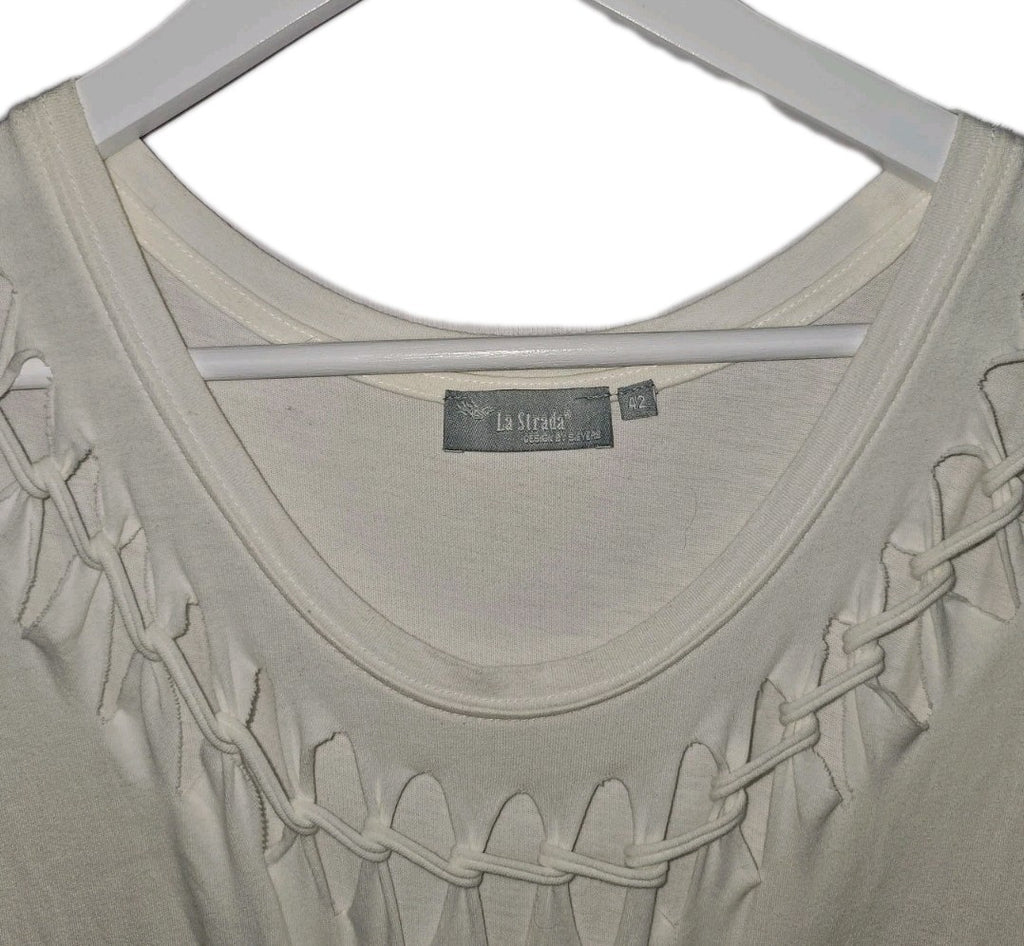 EK9123 Damen T-Shirt von La Strada, weiß, Gr.421